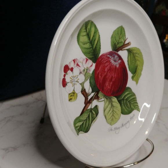 Pomona by Portmeirion Goddess of Fruit China Salad Plate - Hoary Morning Apple - Picture 3 of 9